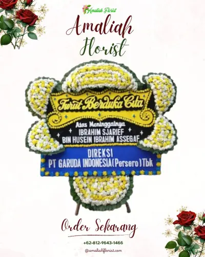 Papan Bunga Duka di Krandon Lor