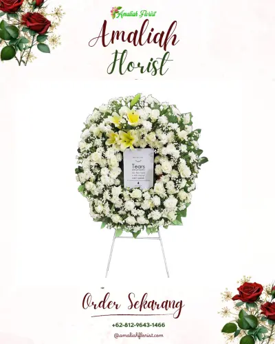 Krans Bunga Duka Cita di Krandon Lor
