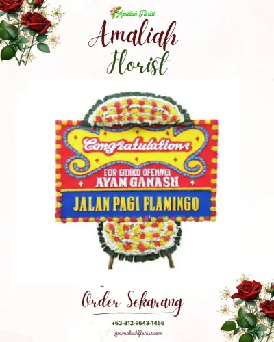 Bunga Papan Congratulation di Krandon Lor